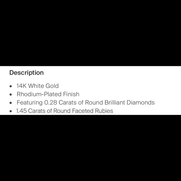 Brand New $2690 Ruby & Diamond Pendant - 100% Authentic - Picture 5 of 5